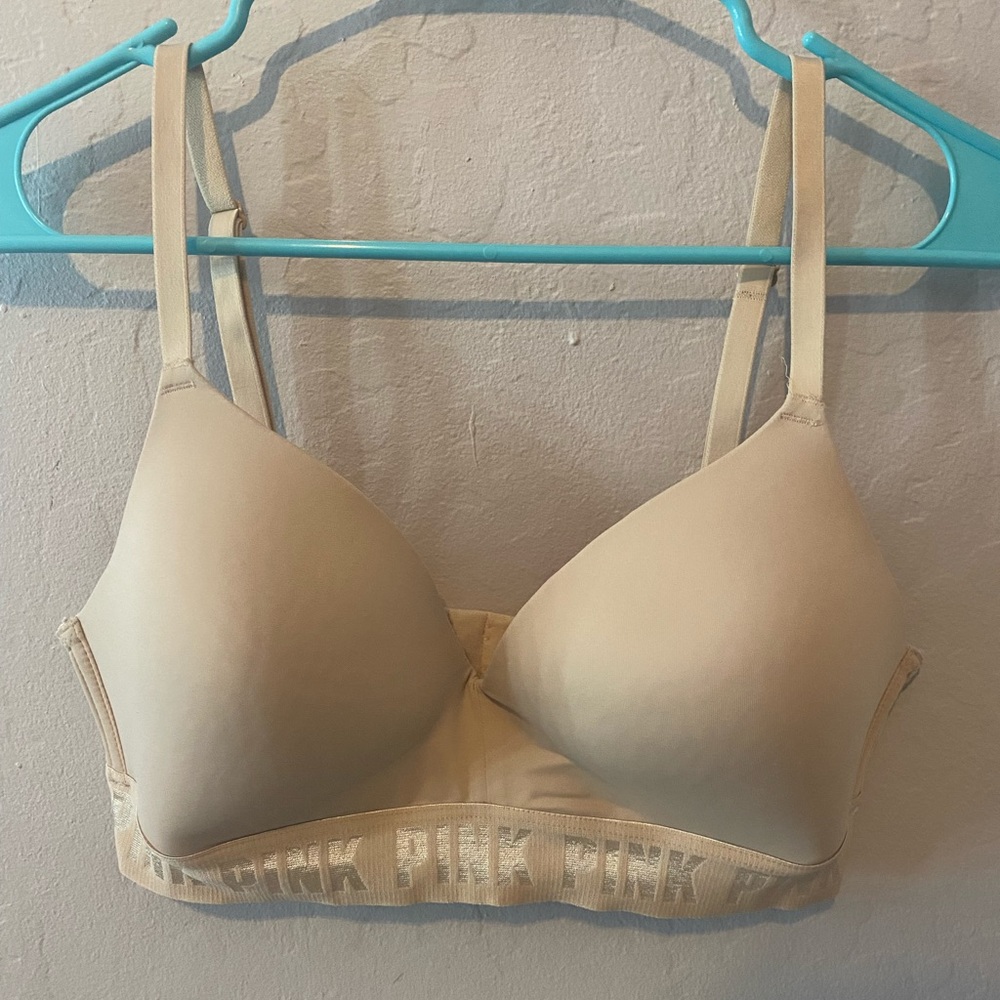 Nude Victoria Secret Pink Wirless bra